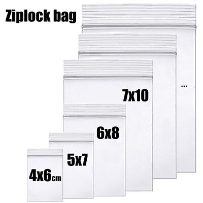 #ad HEAVY DUTY 4 Mil Clear Zip Seal Bags Reclosable Top Lock Plastic Jewelry 4Mil $199.25