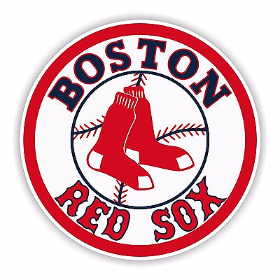 #ad Boston Red Sox Round Decal Sticker Die cut $12.99