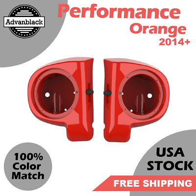 Performance Orange 6.5#x27;#x27; Speaker Pods Lower Fairings Fits for 14 Harley Touring $189.00