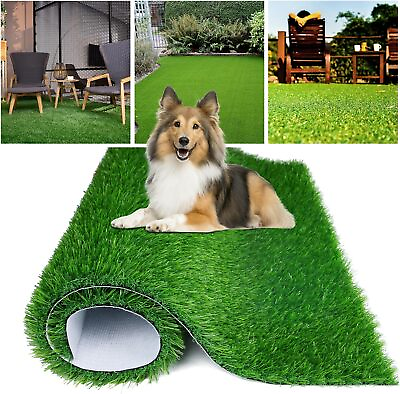 Artificial Grass Mat Synthetic Landscape Fake Lawn Pet Dog Turf Garden Customize #ad $691.99