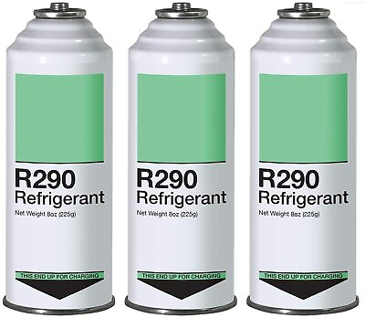 #ad Refrigerant R290 3 Pack Piercing Top Can Inverted Charging $36.95