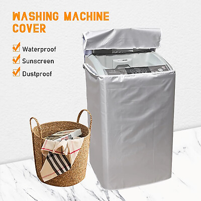 Dustproof Waterproof Cover For Top Load Wheel Washer Dryer Washing Machine $16.71