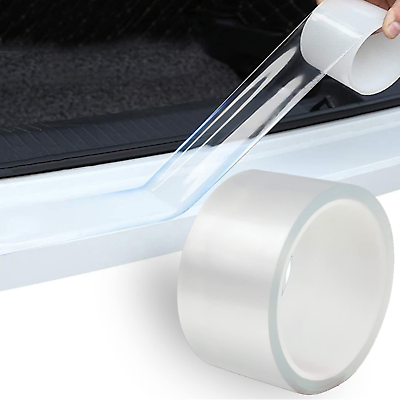 #ad Universal Door Sill Transparent Anti Collision Protection Strip Protection New $13.99