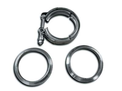 #ad Dynatech V Clamp Assembly 3 in OD Tubing Steel Rings Stainless Clamp Kit $76.97