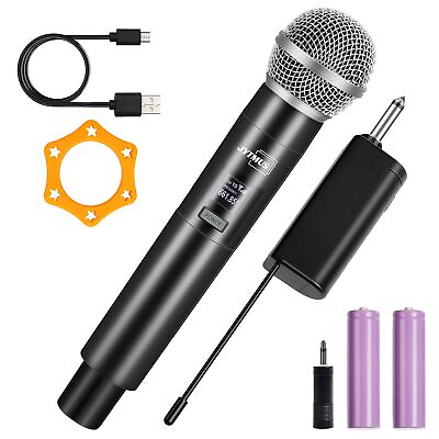 #ad Karaoke Microphone Wireless Handheld UHF Universal Wireless Microphone System... $44.92