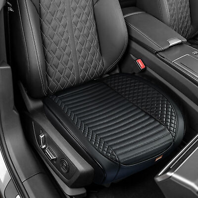 #ad Universal Leather Car Seat Covers Mats Auto Seat Cover Cushion Protector Chair $44.00