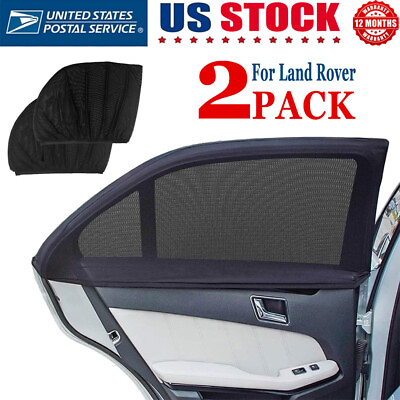 2pcs Car Side Rear Window Sun Shades Cover Mesh Shield UV Protect For Land Rover $13.05