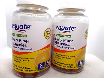 2 Pack Equate Daily Fiber Supplement Orange Flavor Gummies 5mg 72 Count 11 24 #ad $19.99
