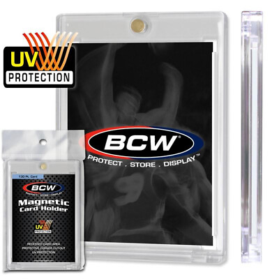 #ad 1 Box of 14 BCW Brand 130pt Magnetic One Touch Thicker Card Holders 130 pt. $29.48