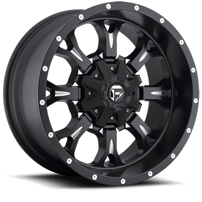 #ad 1 New Matte Black Milled Fuel Wheels Krank D517 20X10 6 135 139.70 48075 $457.00