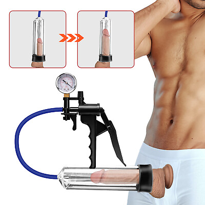 #ad Penis Vacuum Pump for Male ED Enhancement Erectile Enlargement Penis Enlarger $24.95