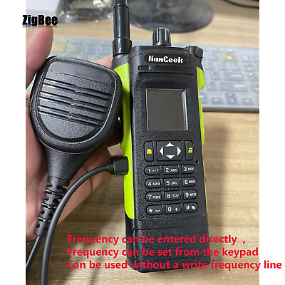 #ad LOT HAMGEEK APX 8000 12W Dual Band Radio VHF UHF Handheld Walkie Talkie Dual PTT $19.00