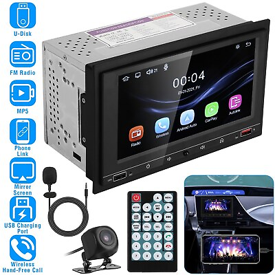 #ad 7In Universal Wireless Car MP5 Player 1080P Video Player Stereo Audio FM Radio $103.46
