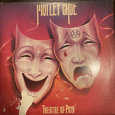 #ad Motley Crue Theatre of Pain 1985 Original Elektra 60418 Hair Metal First Edition $36.00