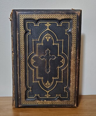 #ad Antique German Bible 1887 1800s Die Bibel Oder Die Ganze Heilige Schrift Luther $49.99