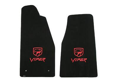 #ad LLOYD Velourtex FLOOR MATS 1992 to 2002 Dodge Viper R T 10 red embroidered logos $160.99
