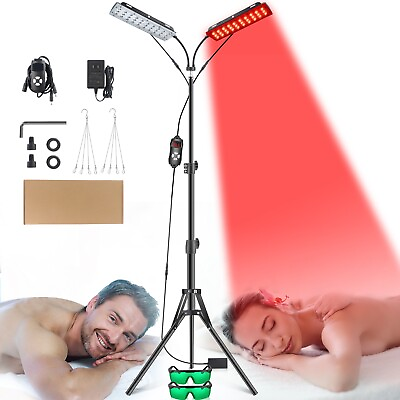 #ad #ad Red Light Therapy Lamp LED Infrared Face Body Panel Arthritis Back Pain Relief $76.99