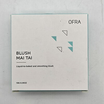 OFRA Cosmetics Blush in Mai Tai Full Size .35 oz w Mirror Coral Orange $15.99