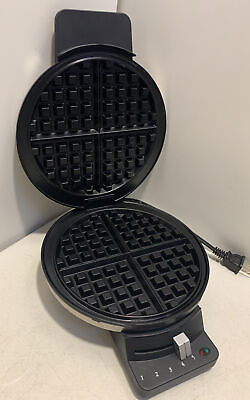 #ad Holiday Classic Waffle Maker WMR CA Cuisinart Round Stainless Nonstick 5 Setting $11.99
