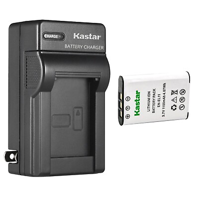 Kastar Battery AC Charger for Nikon EN EL11 MH 64 Coolpix S550 Coolpix S560 $18.49
