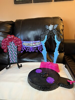 #ad Monster High Dance The Fright Away Playset 2015 No Accessories Dance Floor Works $14.00
