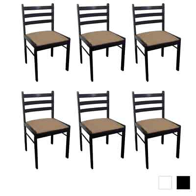 #ad 291746 2 4 6 pcs Wooden Dining Chairs Square 2 Colours Selectable vidaXL $189.99