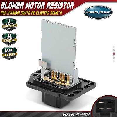 #ad Blower Motor Resistor for Hyundai Elantra Sonata Santa Fe Kia Forte Koup Optima $10.99