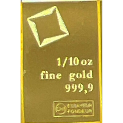 #ad 1 10th oz Gold CombiBar™ Valcambi Suisse .9999 Fine Gold In Stock $253.16