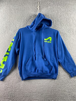 #ad #ad Womens Surf Style Clearwater Beach Blue Pullover Graphic Hoodie Size Small $10.39