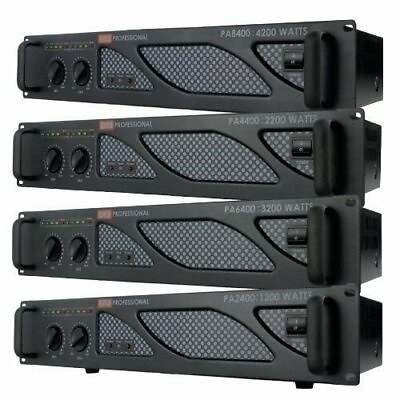 EMB Pro PA8400 4200W 2 Channel Power DJ Amplifier 2U Rack Mount Amp Stereo $189.99