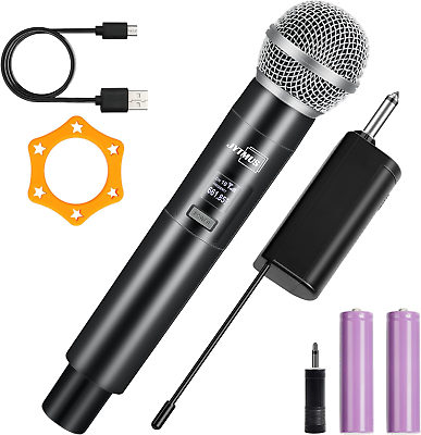 #ad Karaoke Microphone Wireless Handheld UHF Universal Wireless Microphone System... $35.99