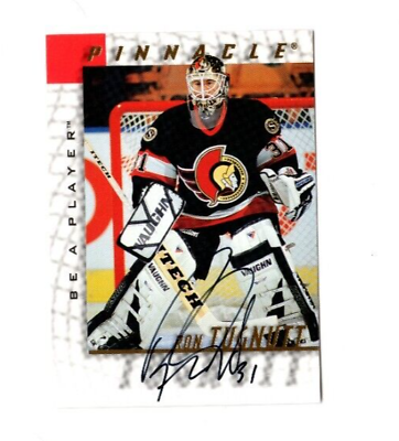 #ad 1997 98 Pinnacle Be A Player BAP Ron Tugnutt Autograph Card #36 Senators GOALIE $4.99