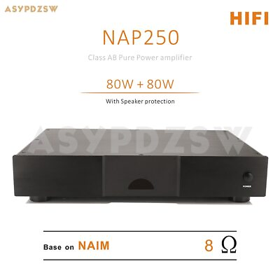 HIFI NAP250 Power Amplifier Base On UK NAIM With SPK Protection 80W80W 8 Ohm $345.99