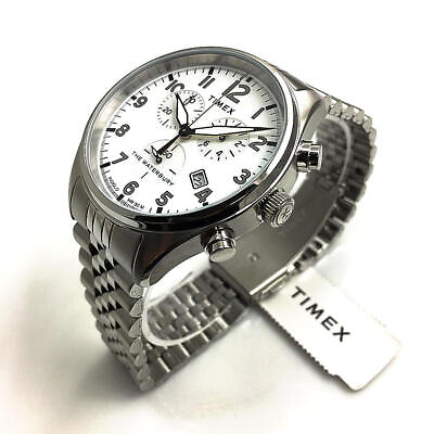 Men#x27;s Timex Waterbury Chronograph Steel Watch TW2R88500 $121.63
