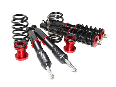 #ad Coilover Suspension Lowering Kits fit 98 05 VW Golf Jetta 4 MKV 98 10 Beetle RED $299.99