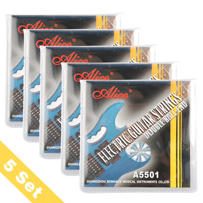 #ad #ad Alice Headless Electric Guitar Strings 10 46 Double Ball End for Guitar — 5 SETS $23.43