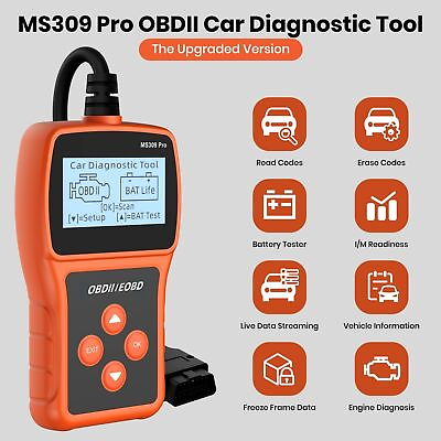 #ad Automotive OBD2 Diagnostic Scanner Car Check Engine Light OBD Code Reader amp;Fault $16.09