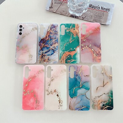 #ad For Samsung Galaxy S23 S22 A52 A53 Ultra Slim Shockproof Soft Marble Phone Cover $10.79