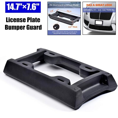 #ad Car License Plate Frame Front Bumper Guard Mounting Screws Protector Rubber Kit $16.95