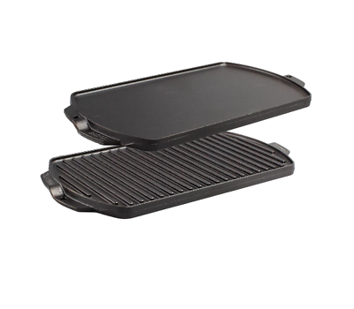 #ad Grill Griddle Seasoned Cast Iron Reversible $31.40
