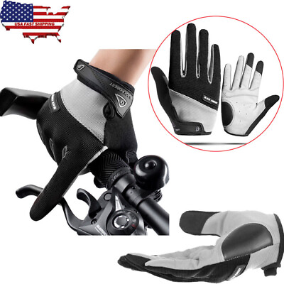 #ad Full Finger Touch Screen Cycling MTB Bike Gloves Gel Pad Anti Slip Riding Gloves $9.99