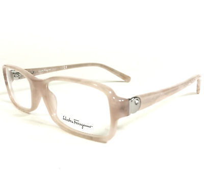 #ad Salvatore Ferragamo Eyeglasses Frames 2661 B 625 Cloudy Pink Silver 51 16 135 $69.99