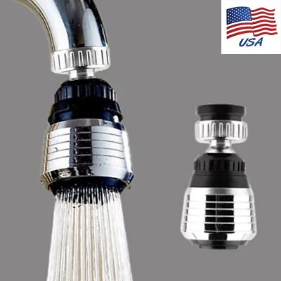 360° Rotate Swivel Faucet Nozzle Filter Water Saving Aerator Faucet Head Kitchen $6.22