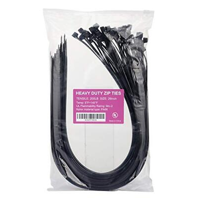 #ad Large Zip Ties Heavy Duty Big Cable Ties Extra Long Tie Wraps Black 26 Inch 6... $24.47