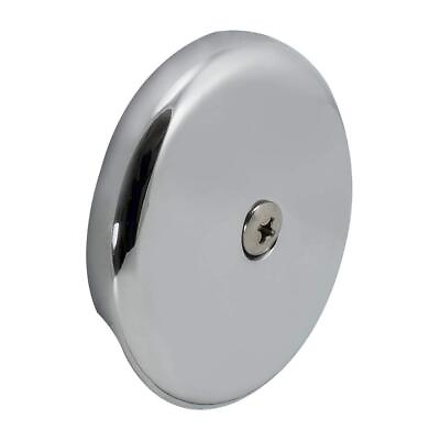 EZ FLO Hole Overflow Face Plate with Brass Screw Chrome 35247 $5.11