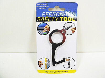 #ad Door Opener Tool No Touch Handheld Opening Device Key Chain Personal Safety Ring $6.99