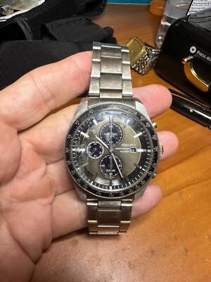 #ad Seiko Chronograph Quartz Men’s Stainless Steel Watch $57.59