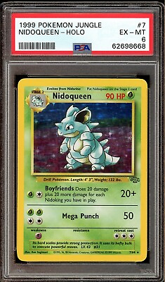 #ad 1999 Pokemon Jungle Nidoqueen Holo #7 PSA 6 $37.99