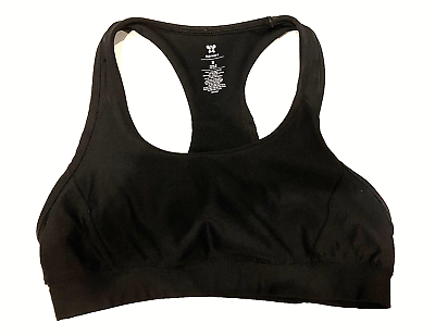 Old Navy Active Sports Bra Womens Small Black Racerback Gym Workout Support $11.01