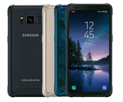 #ad New Sealed Samsung Galaxy S8 Active 64GB ATamp;T 4G Smartphone 5.8quot; Fast Shipping $146.99